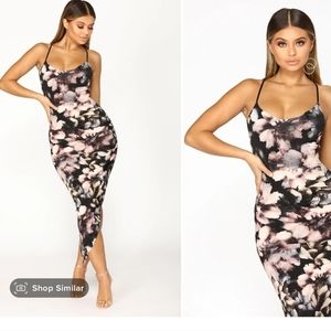 Garden cafe floral dress